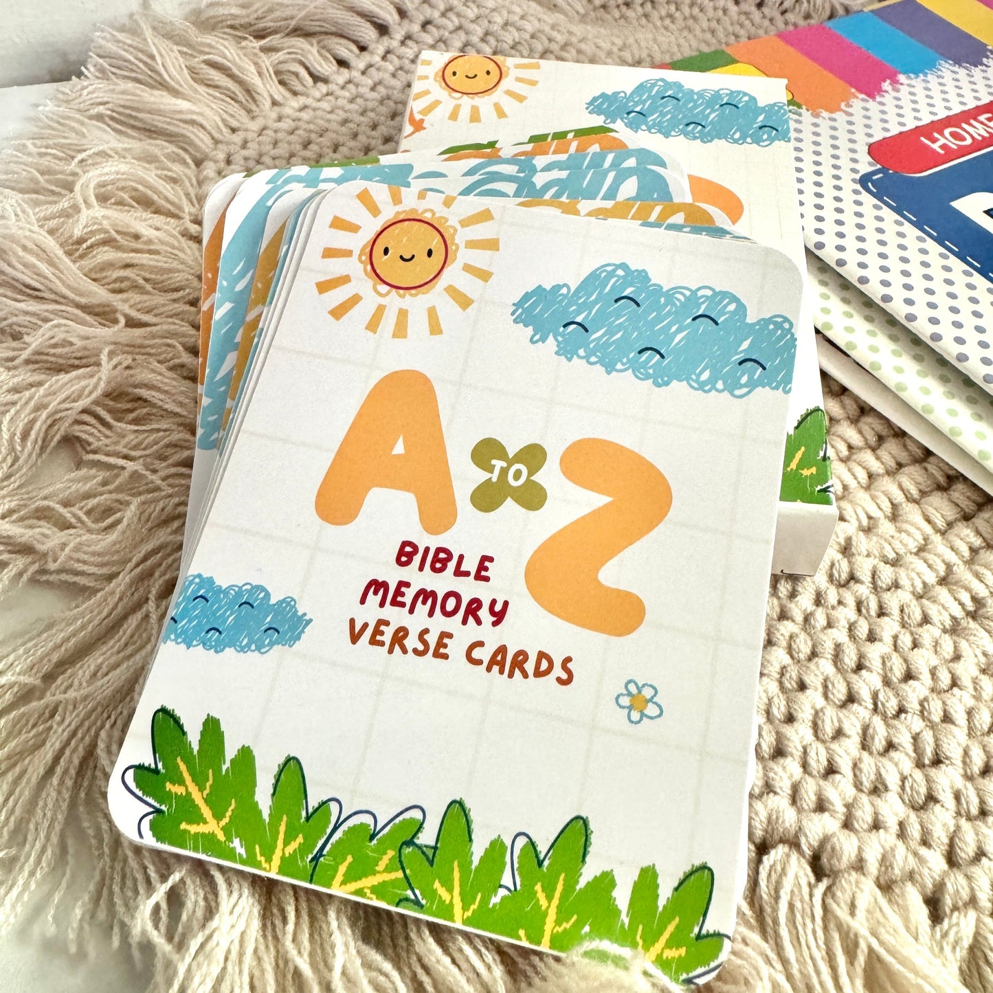 A to Z Bible Memory Verse Cards for kids