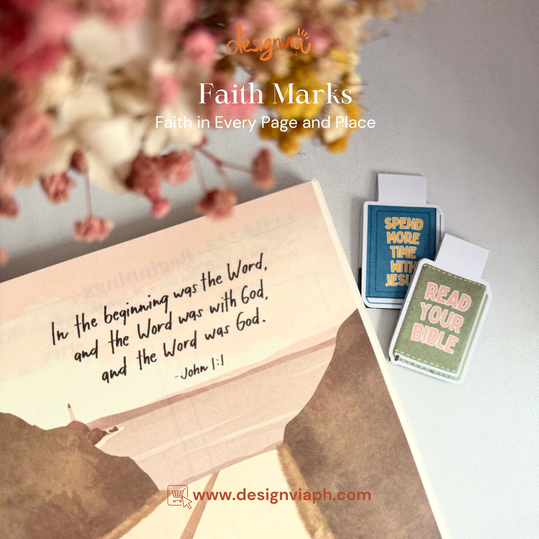 Faith Marks: Faith in Every Page and Place (Magnetic Bookmark + Sticker)