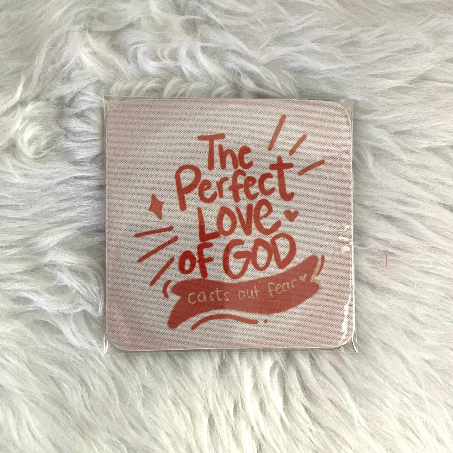 Bible Verse Rubber Drink Coasters