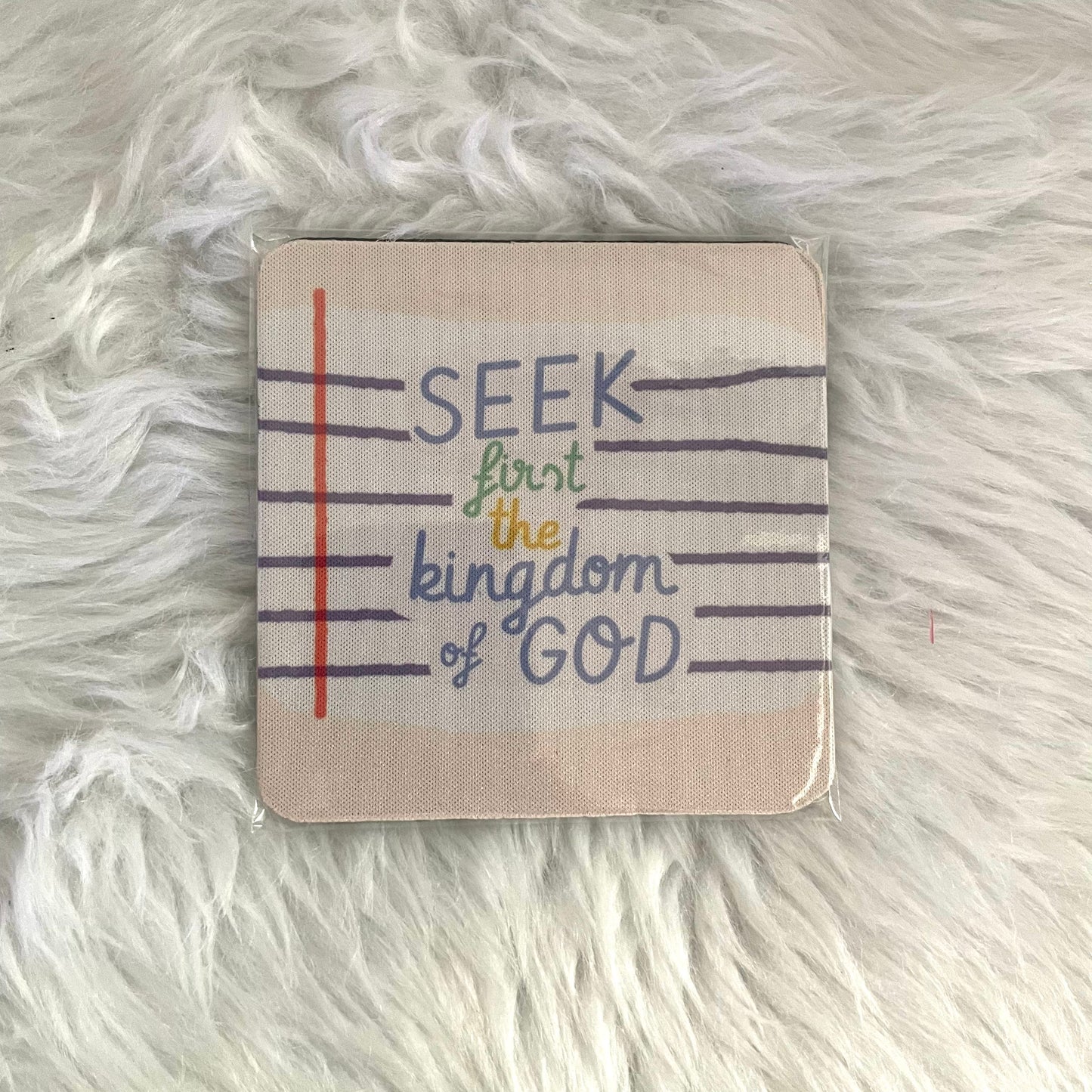 Bible Verse Rubber Drink Coasters