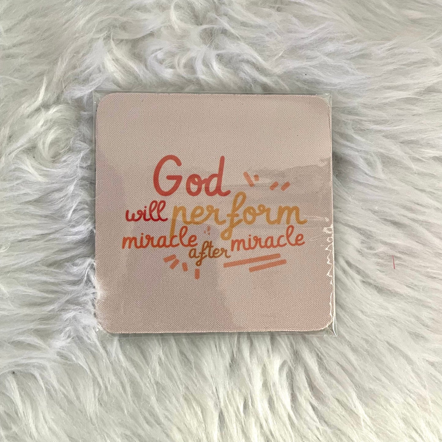 Bible Verse Rubber Drink Coasters