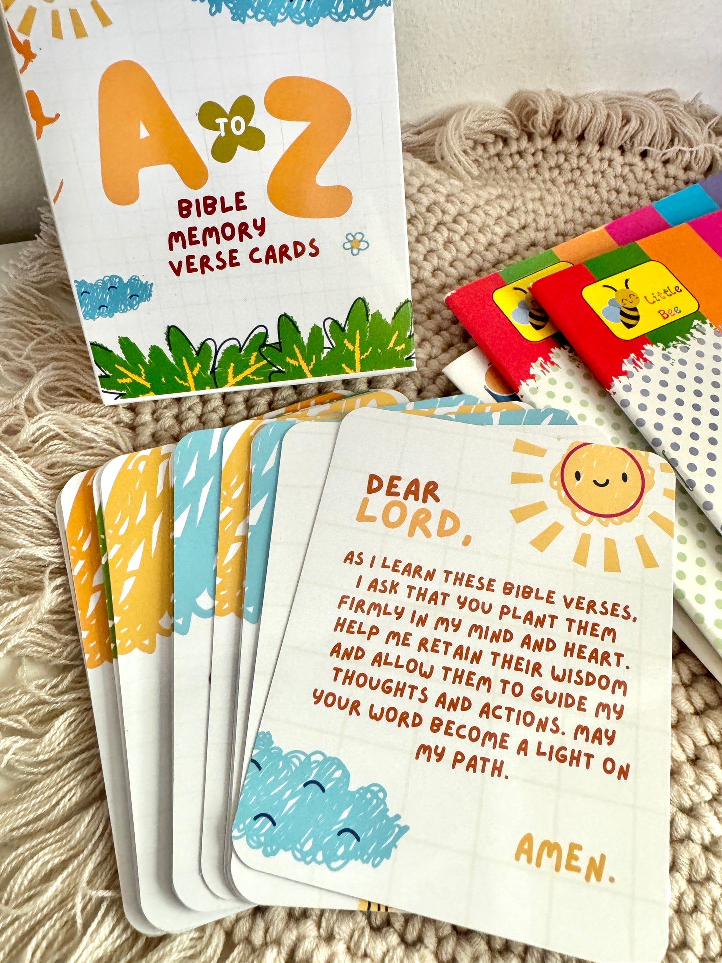 A to Z Bible Memory Verse Cards for kids