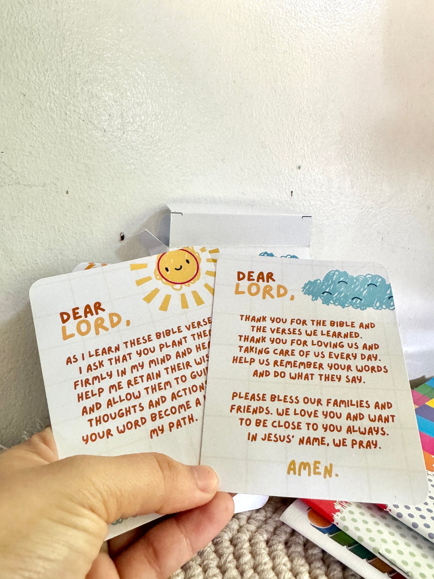 A to Z Bible Memory Verse Cards for kids