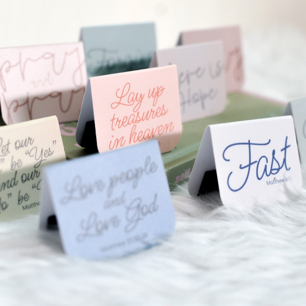 Magnetic Bookmarks : Minimalist Motivational/Bible Verse