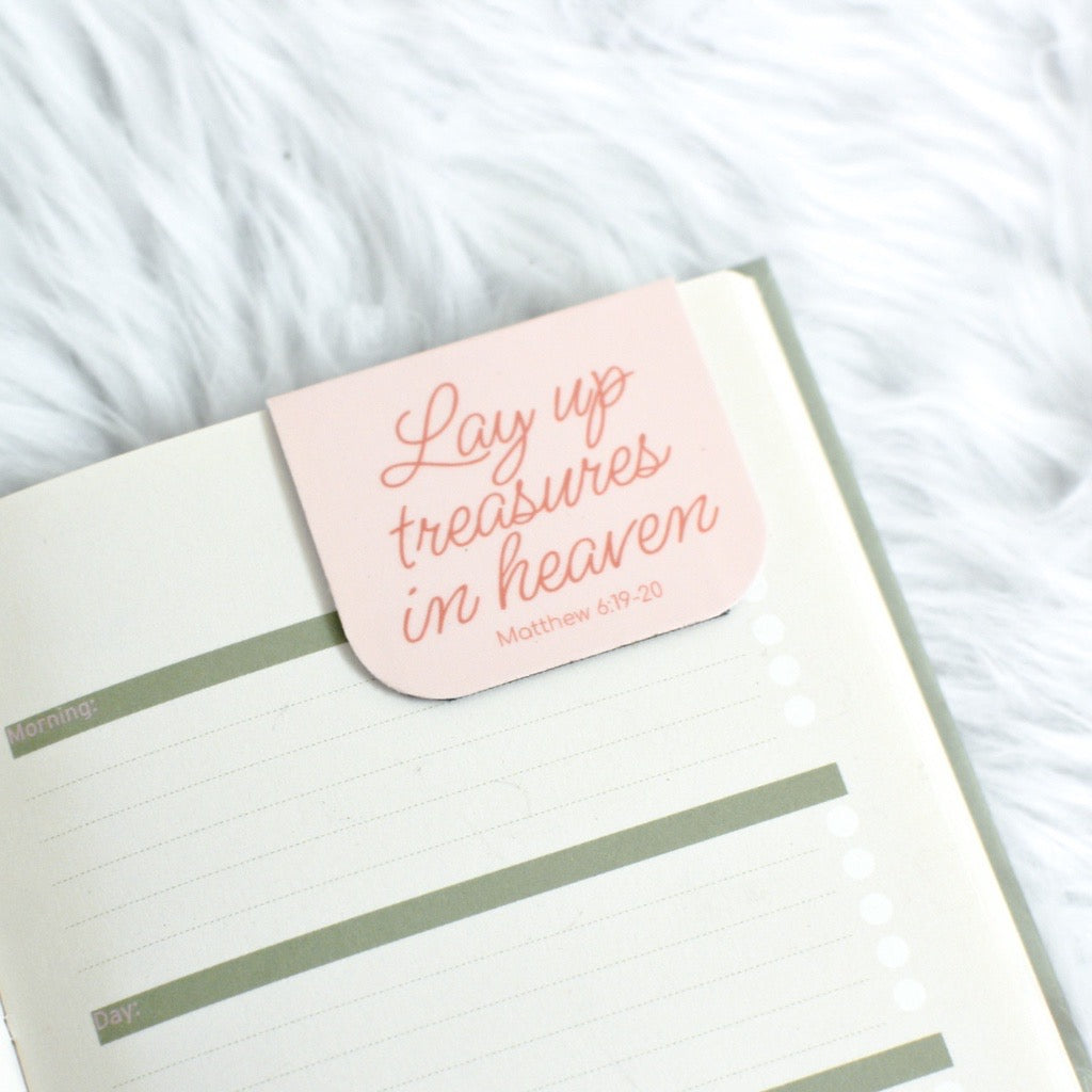 Magnetic Bookmarks : Minimalist Motivational/Bible Verse